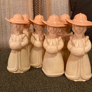 Avon Lady With Hat and Muff Winter Coat Bottle Collectible